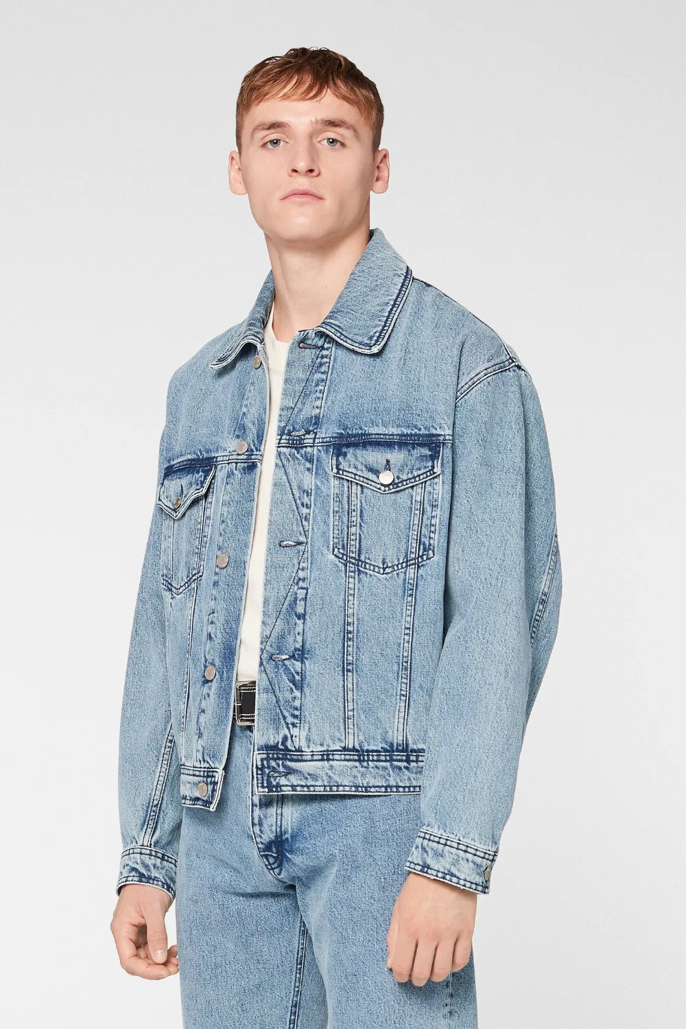 Boxy fit denim jacket Outlet