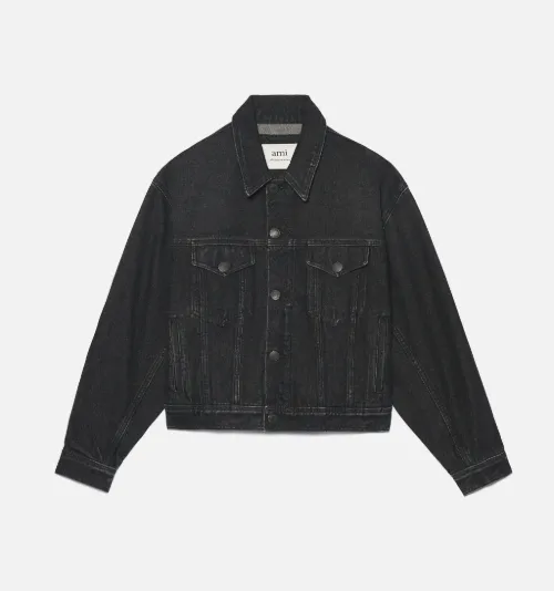 boxy crop denim jacket