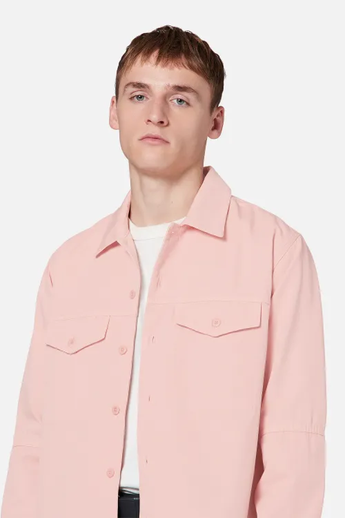 Camp Collar Bi Material Shirt - AMI 