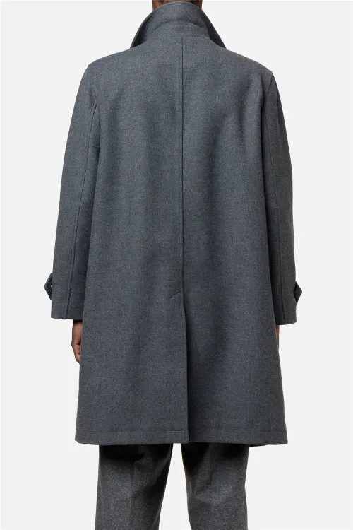 grey car coat