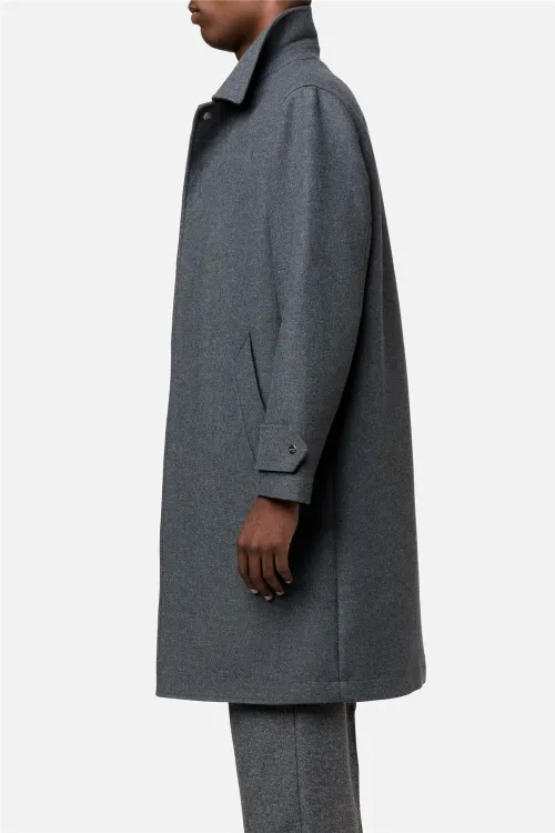 grey car coat