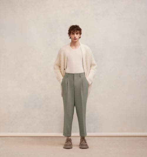 Grey Carott Fit Trousers | AMI PARIS US