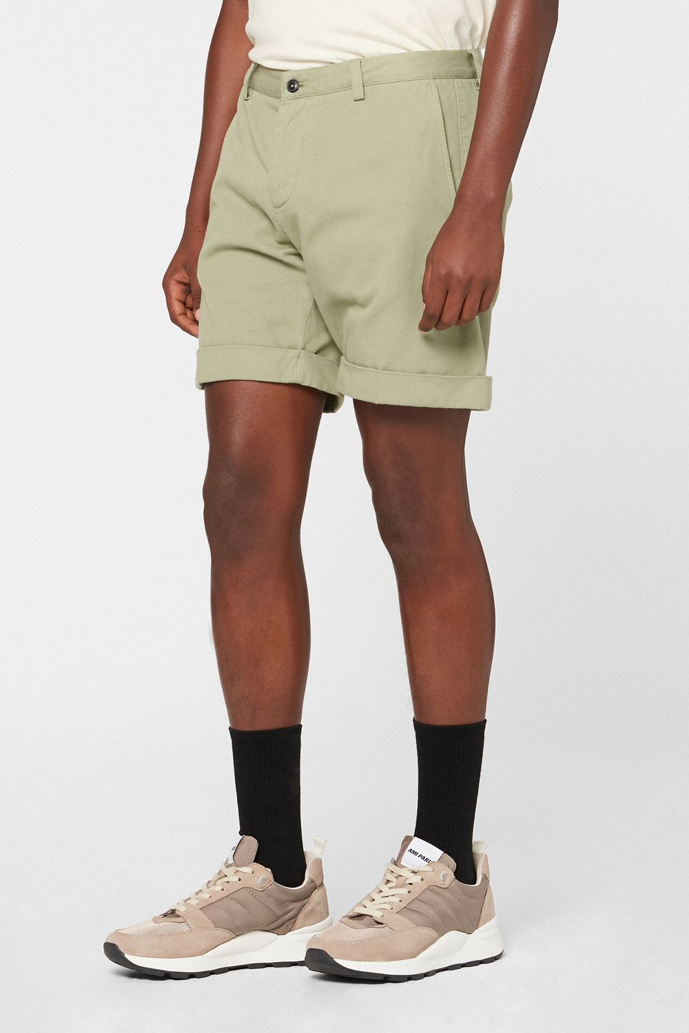 brown short pants