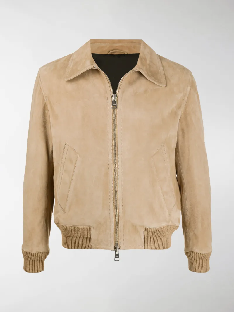 ami leather jacket