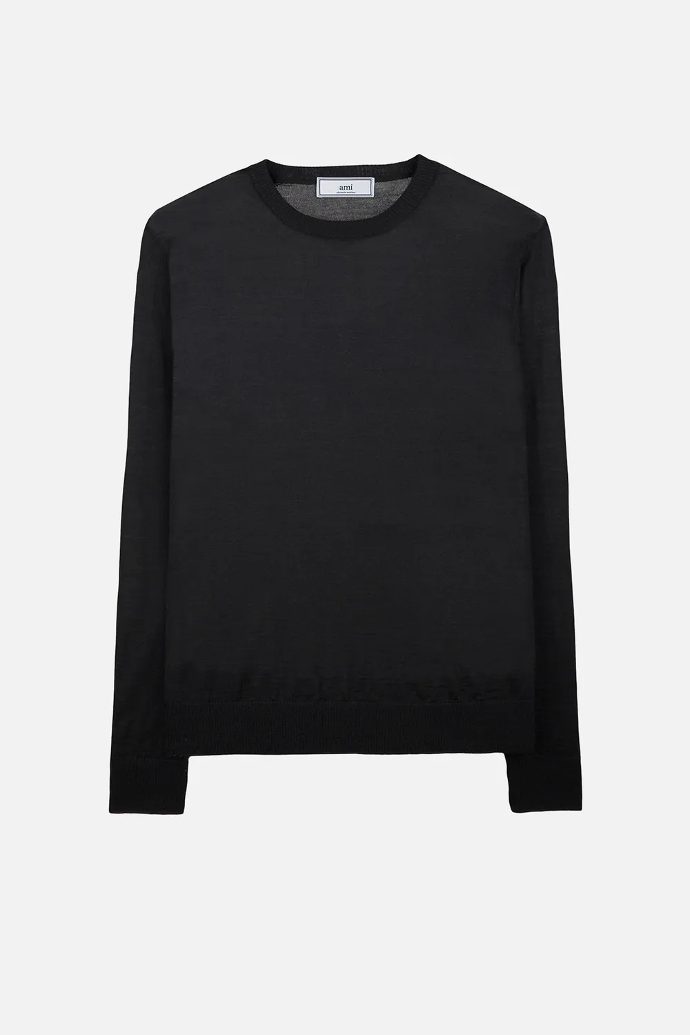 black jumper crew neck