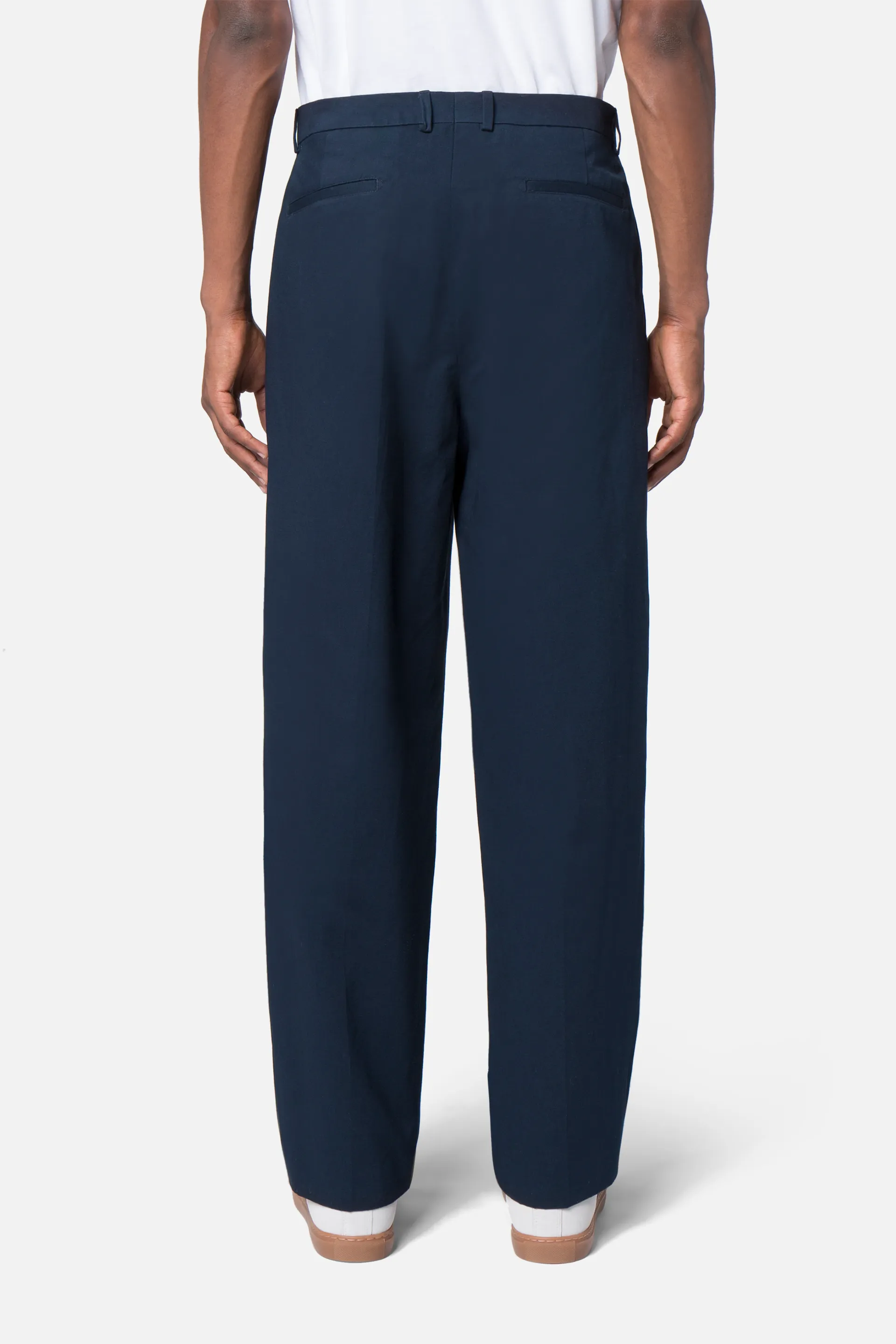 double pleat trousers