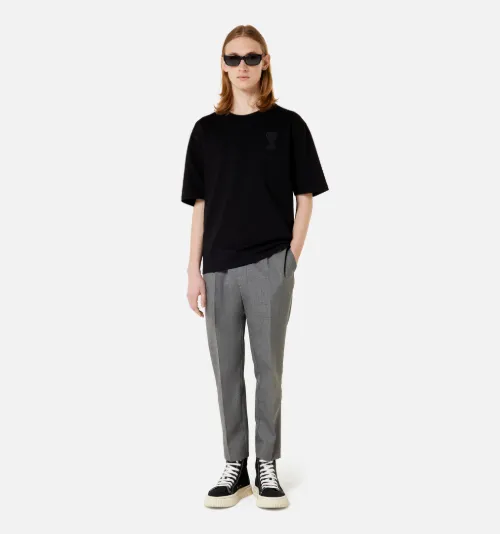 Elasticated Waist Cropped Fit Trousers