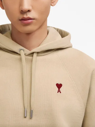 AMI Paris embroidered cotton hoodie Eraldo DE