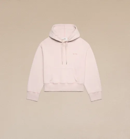 Ami paris hoodie pink hot sale