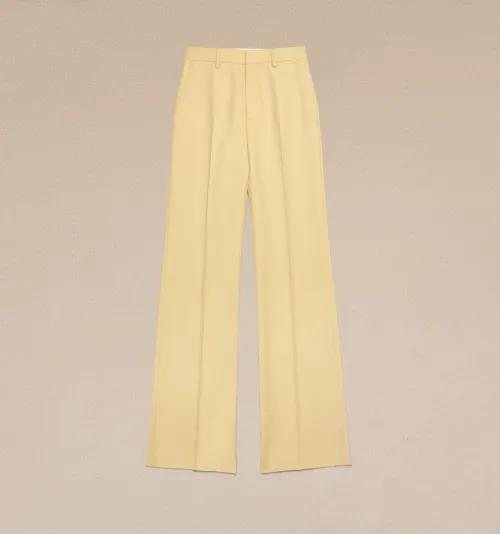 Yellow store flare trousers