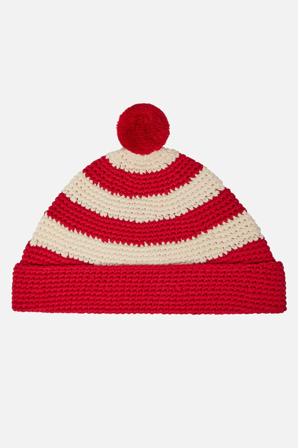 Hand-crochet Beanie With Pompom - AMI 