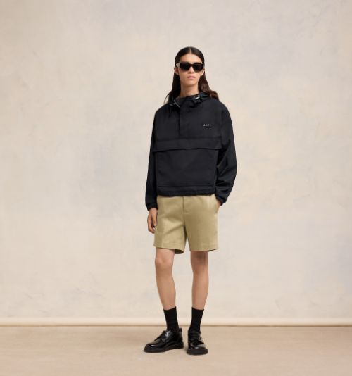 Black Hooded Ami Alexandre Mattiussi Windbreaker | AMI PARIS US