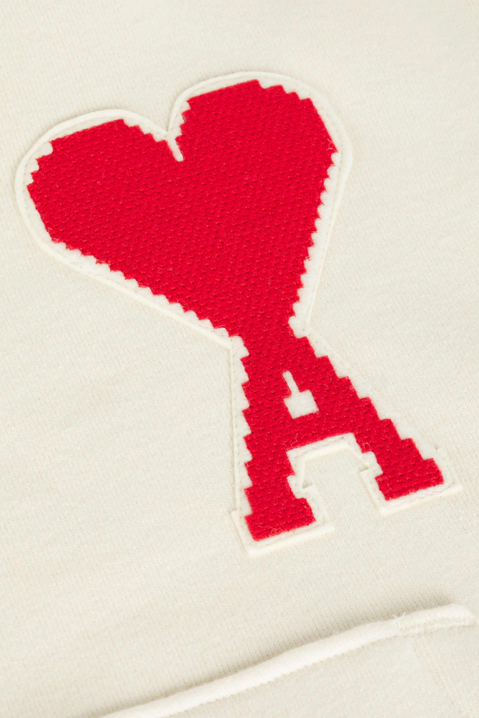 ami big heart sweatshirt