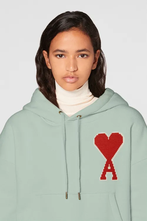 Ami paris green online hoodie