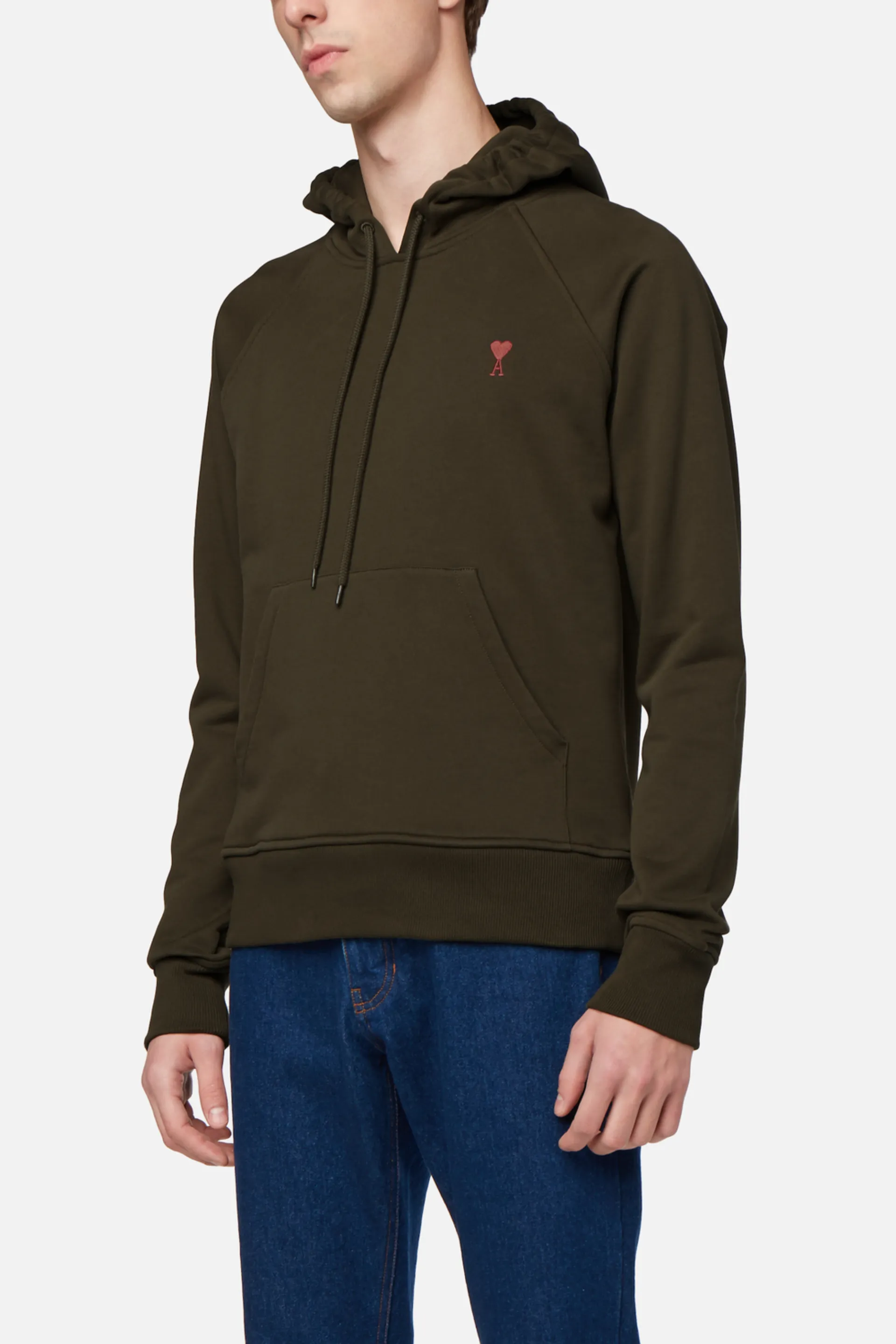 ami red hoodie