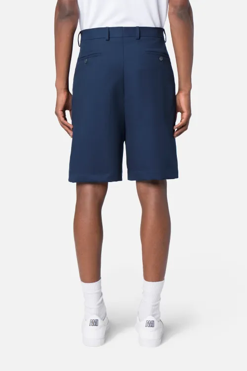 Blue Large Bermuda Shorts | AMI PARIS US