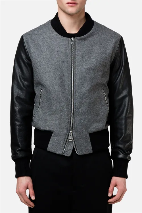 leather teddy jacket