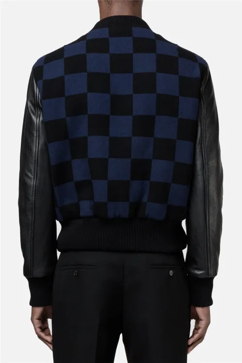 checkered teddy jacket