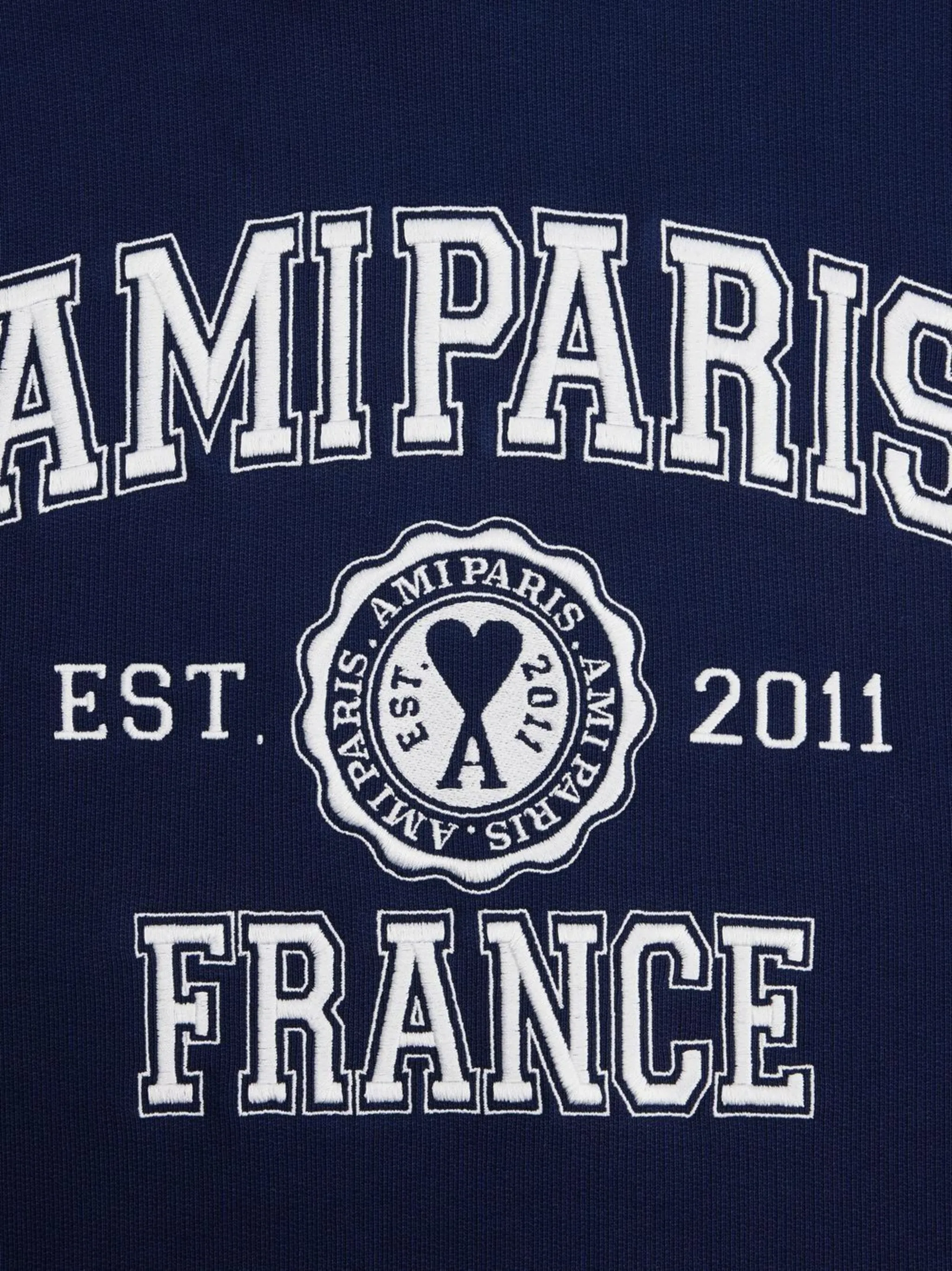 AMI Paris logo-embroidered cotton sweatshirt | Eraldo.com US
