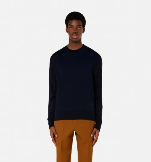 embroidered knitted jumper