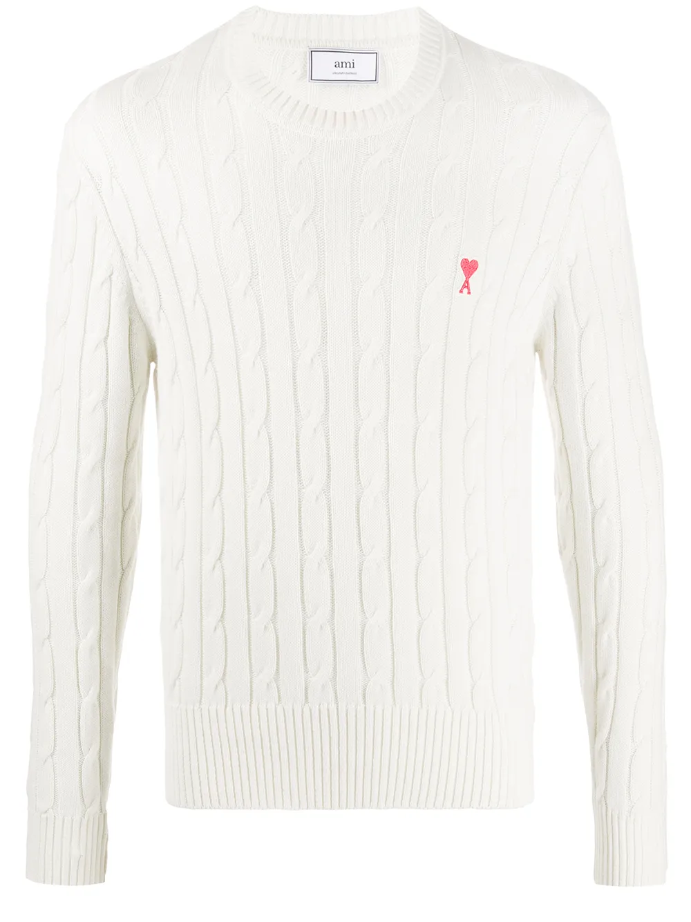 ami cable knit sweater