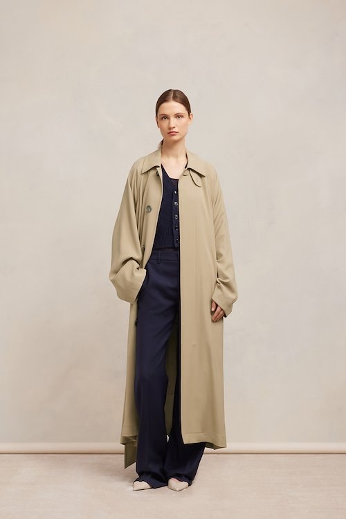 Three Buttons Oversized Coat On Sale - AMI PARIS OFFICIAL