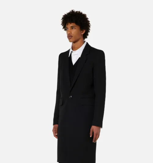 Manteau noir online droit