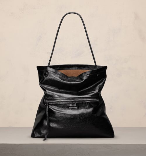 Black Maxi Grocery Bag - AMI PARIS OFFICIAL KH