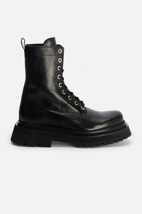 black Mid Height Boots | AMI PARIS US