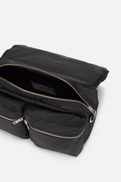 black mini messenger bag