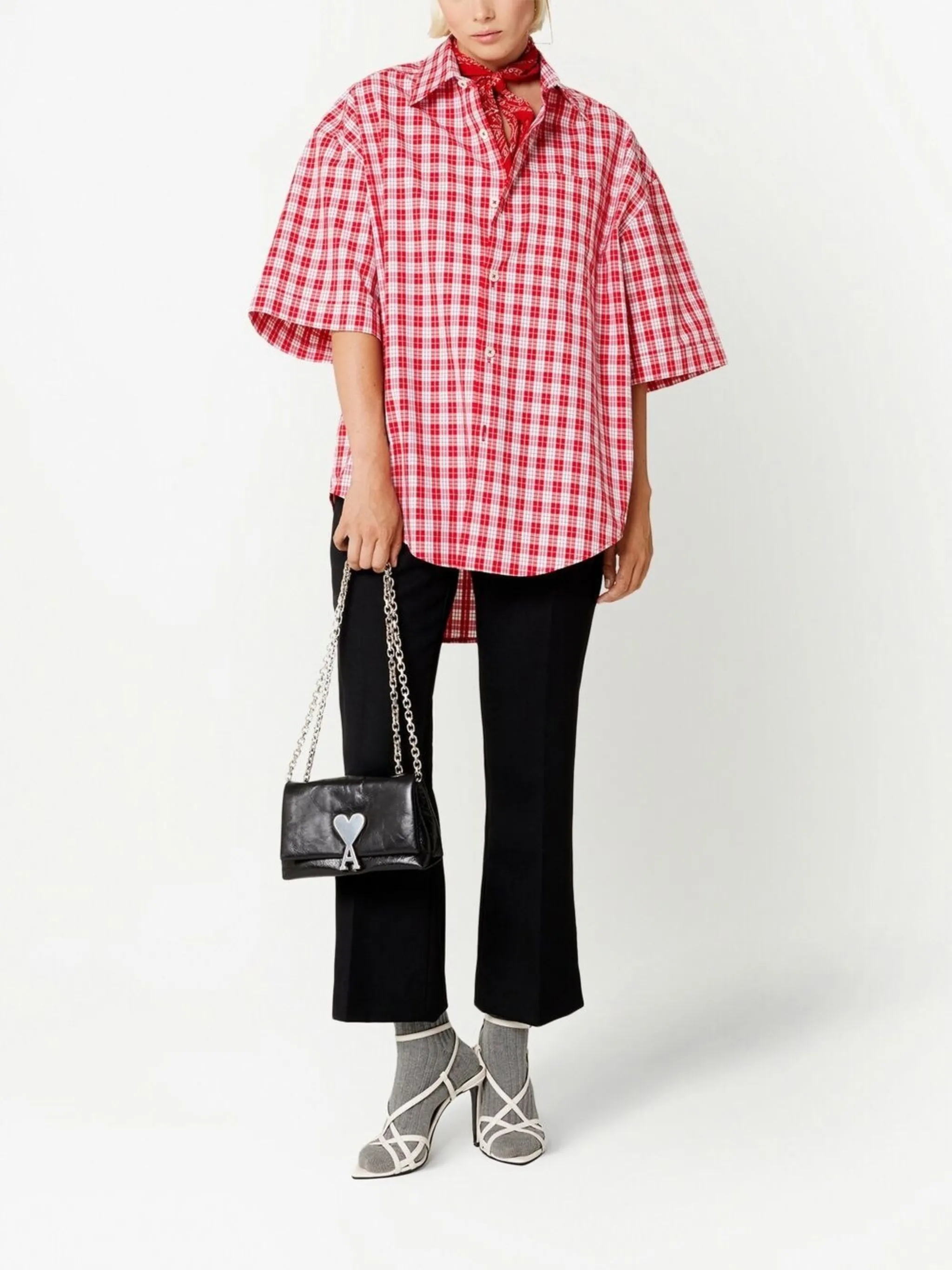 AMI Paris mini Voulez-Vous leather shoulder bag | Eraldo.com DJ