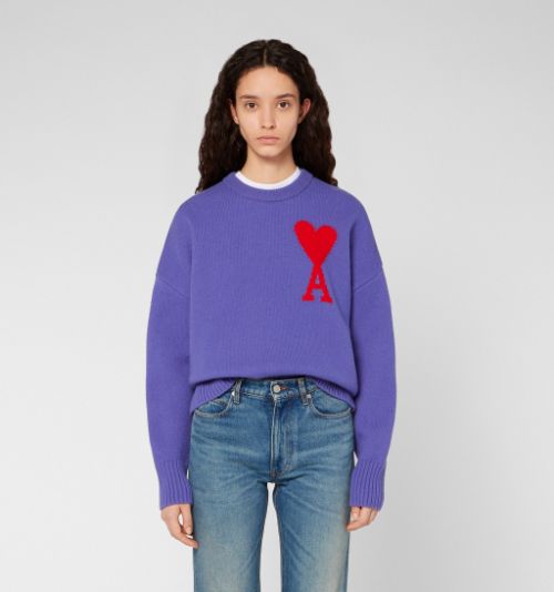 Ami crew neck on sale sweater