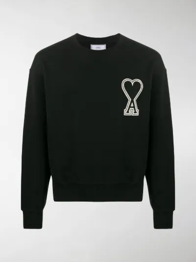 ami paris black sweatshirt