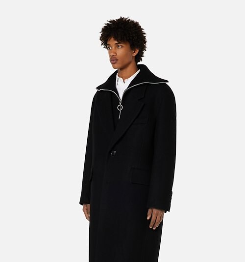 Three Buttons Oversized Coat On Sale - AMI PARIS OFFICIAL