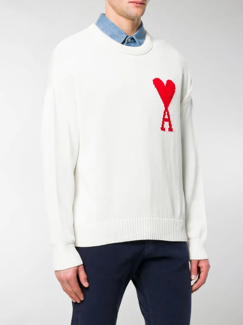 oversize ami de coeur crewneck sweater