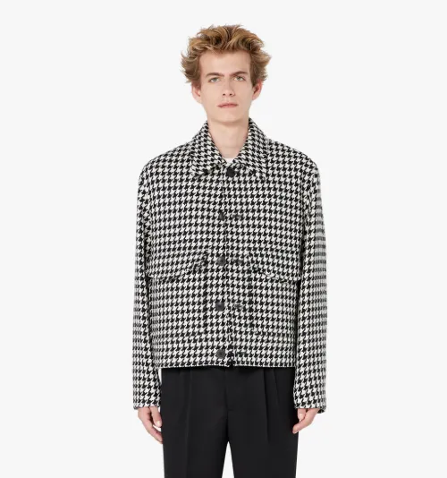 wool blend boxy coat