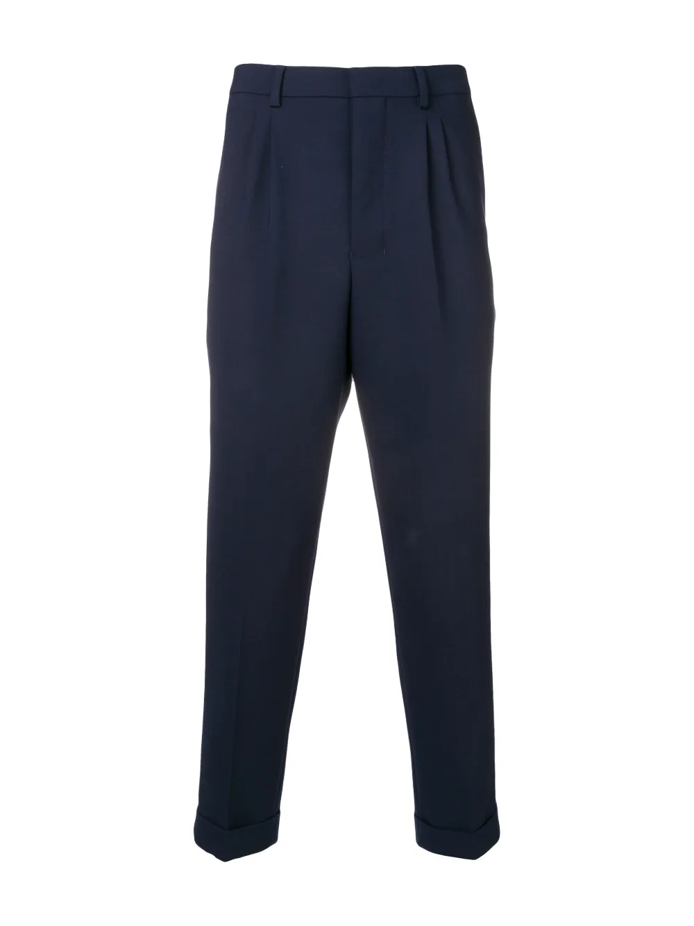 Pleated carrot fit trousers sales