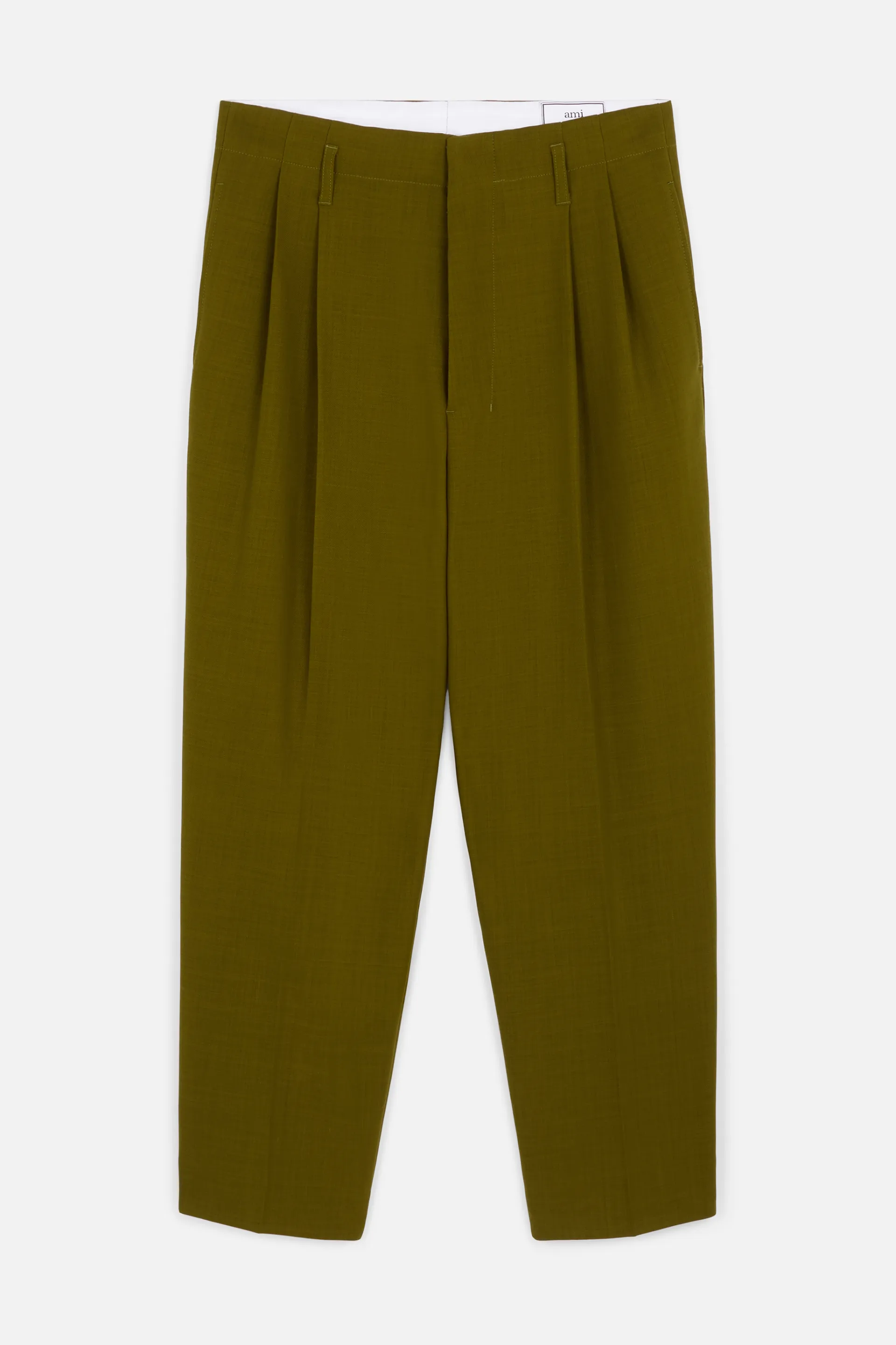 Pleated Straight Fit Trousers | AMI PARIS