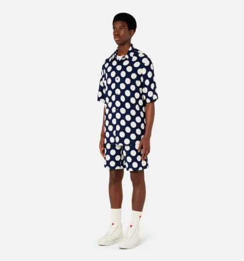 Polka Dot Short Sleeve Shirt - AMI 