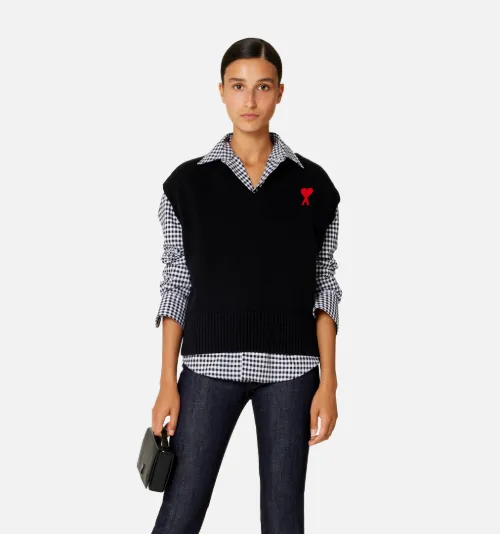 blue Red Ami de Coeur Shirt | AMI PARIS US