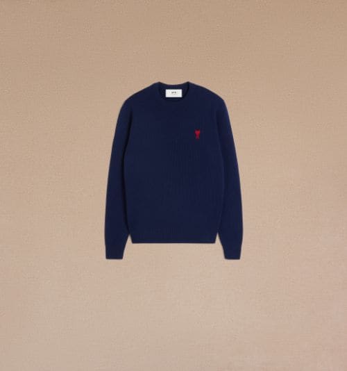 Blue Red Ami De Coeur Sweater AMI PARIS OFFICIAL KW