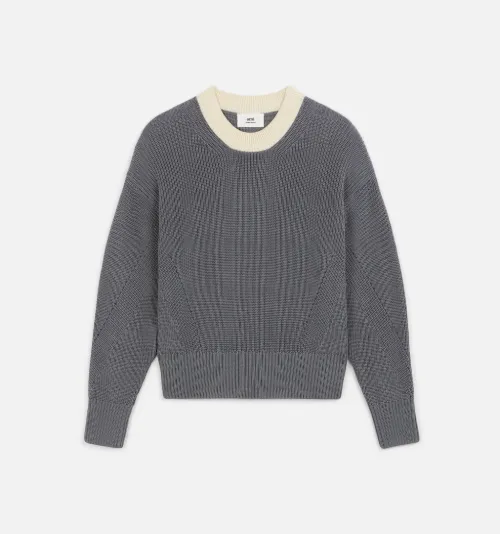 ribbed crewneck