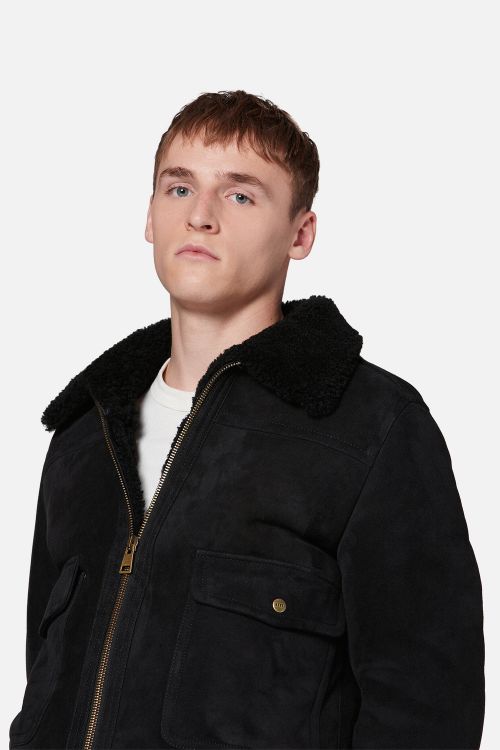 ami shearling jacket