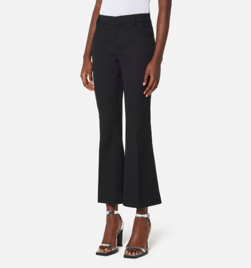 Short flared sale trousers