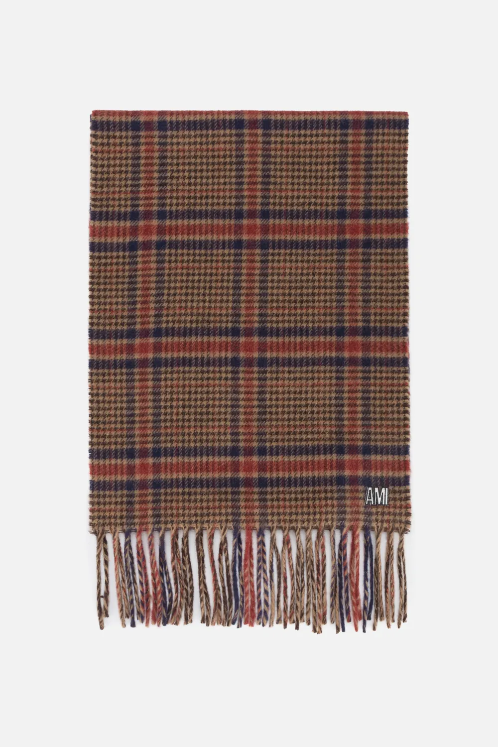 square pattern scarf - AMI Paris Official