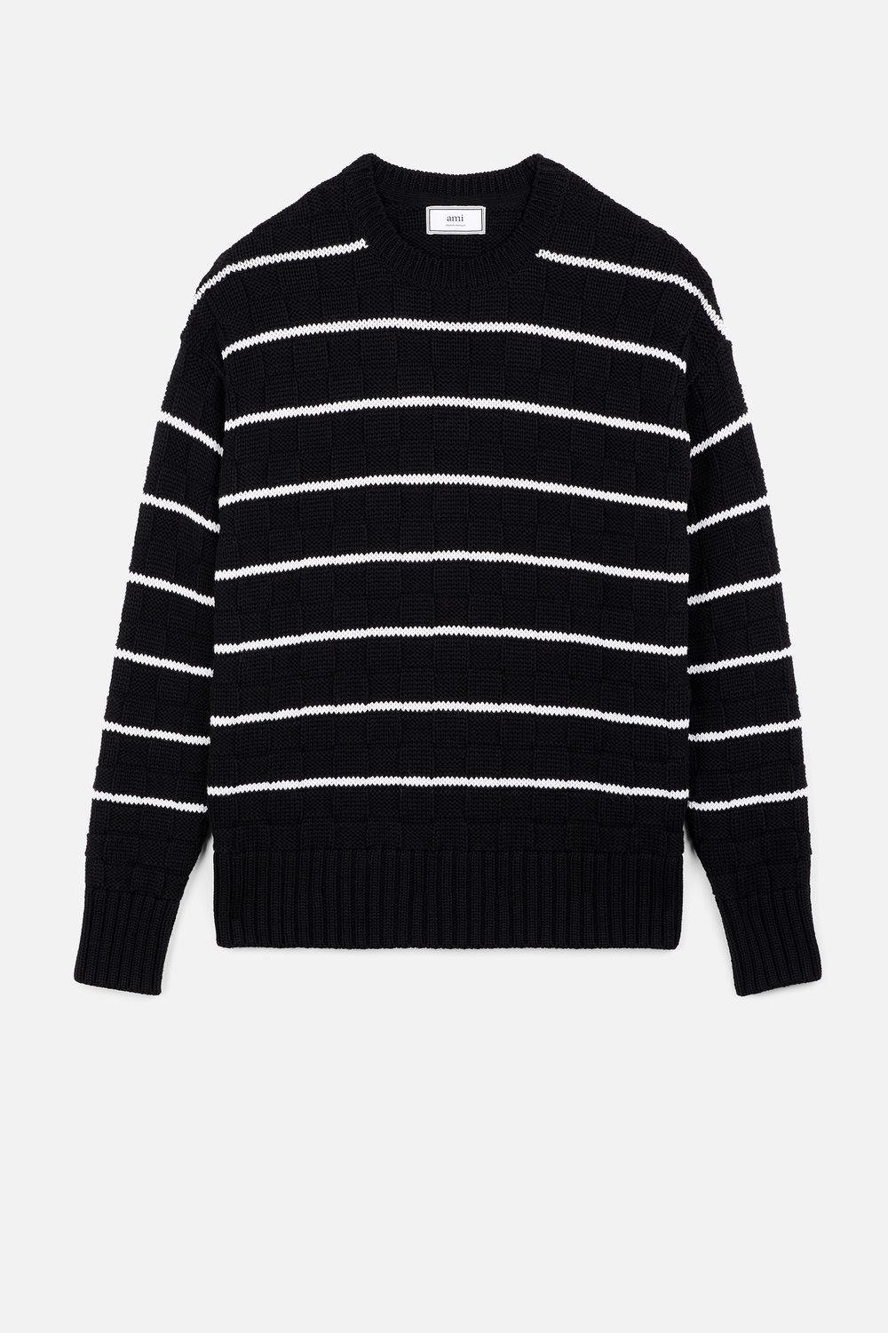 Striped Oversized Sweater - AMI Paris Official