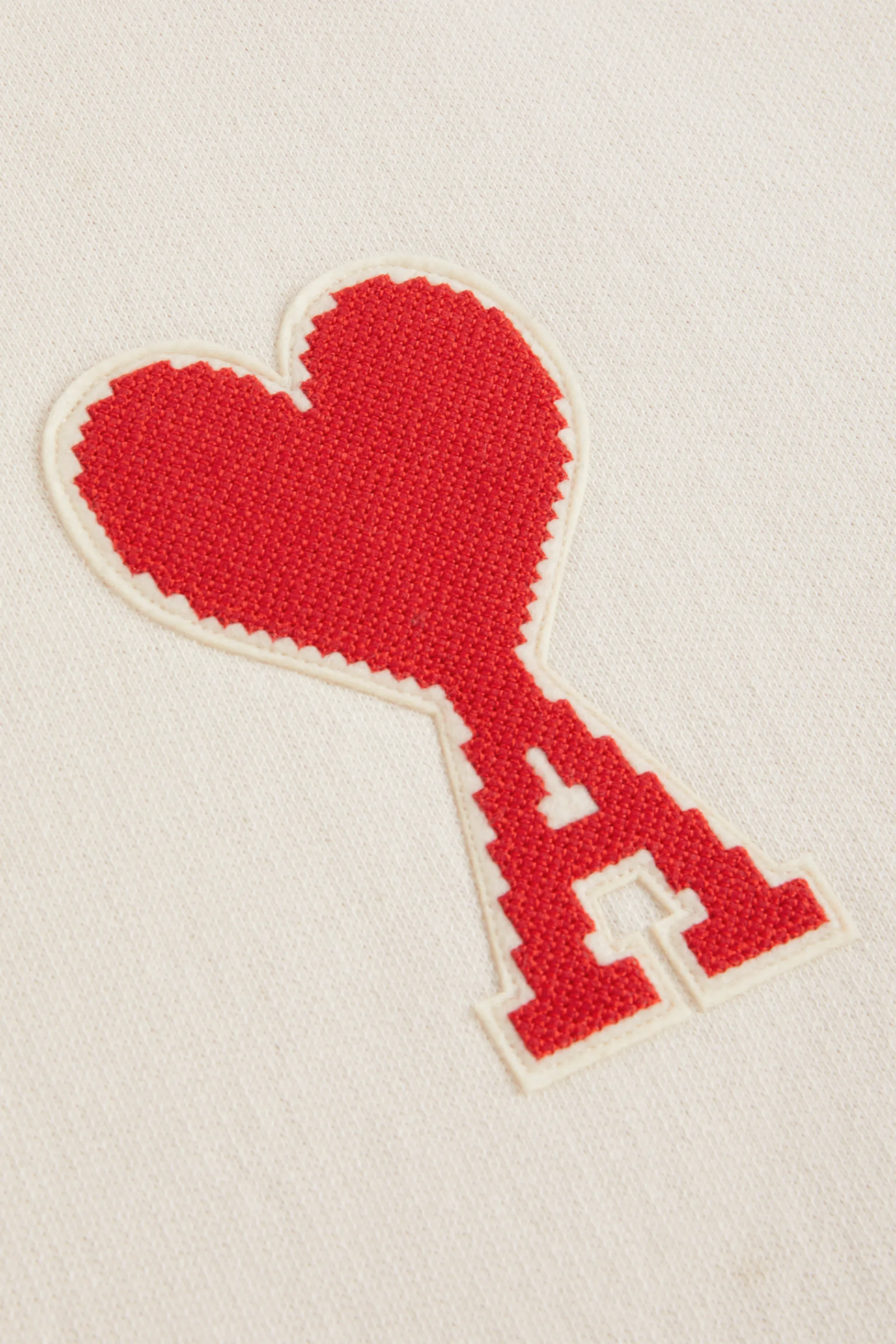 ami big heart sweatshirt