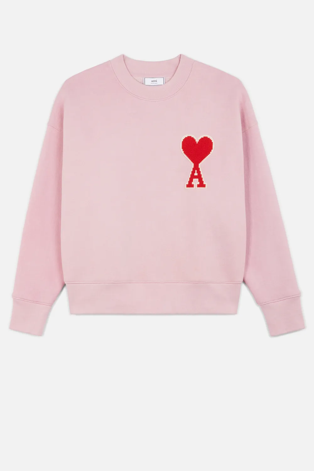 ami big heart sweatshirt