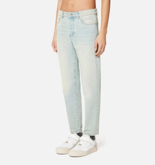 Blue Tapered Fit Jeans | AMI PARIS US