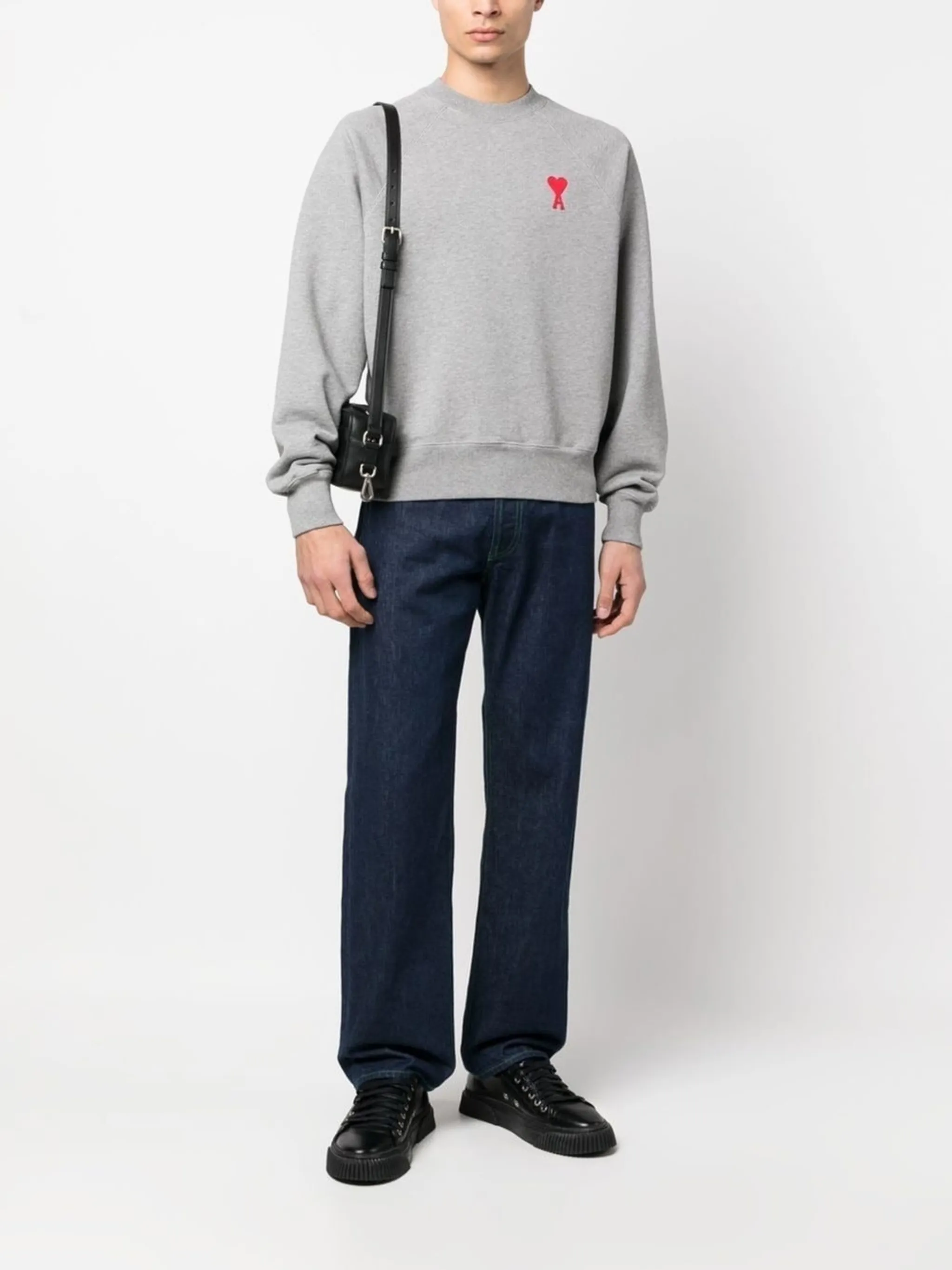 AMI Paris tonal-logo cotton sweatshirt | Eraldo.com FR AMI Paris tonal-logo cotton sweatshirt | Eraldo.com FR